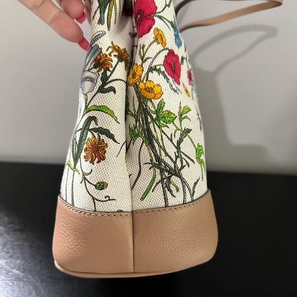 GUCCI Limited Edition Japanese Flora Printed Coated Canvas Leather EUC - Picture 2 of 15